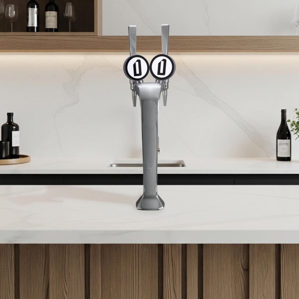 Draughtsmith Pro - Home Bar - Cobra 2 Taps - Silver