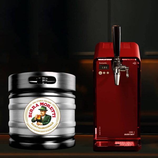 Draughtsmith Studio Machine - Tap25 - Red - Birra Moretti