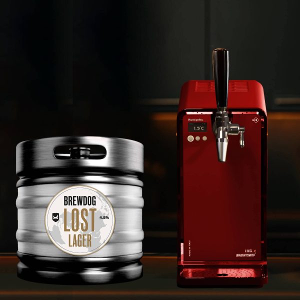 Draughtsmith Studio Machine - Tap25 - Red - Brewdog Lost Lager